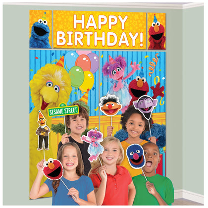 Sesame Street 2 Photo Background & Props | Kid's Birthday