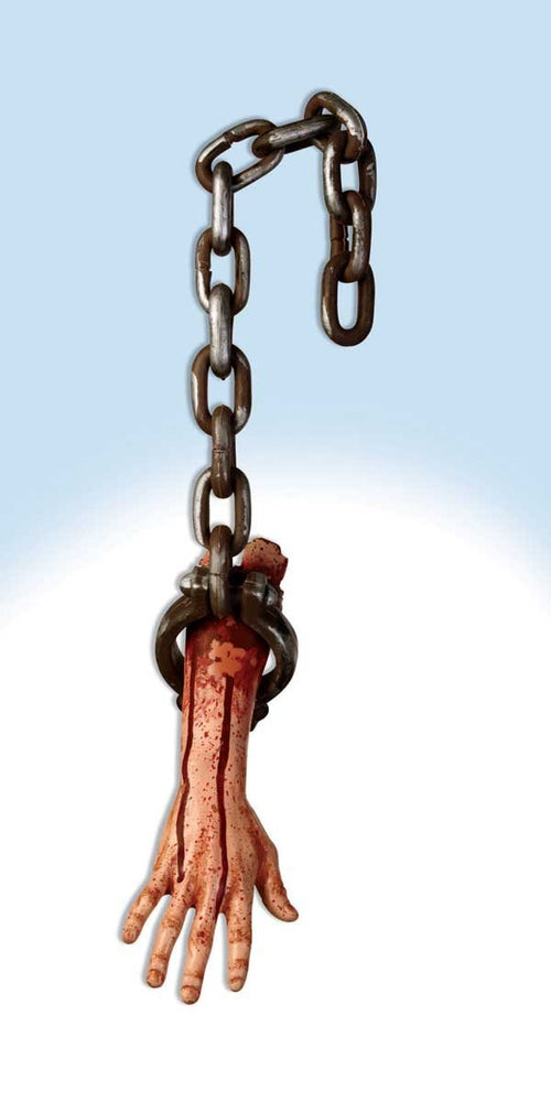Bloody arm with chain