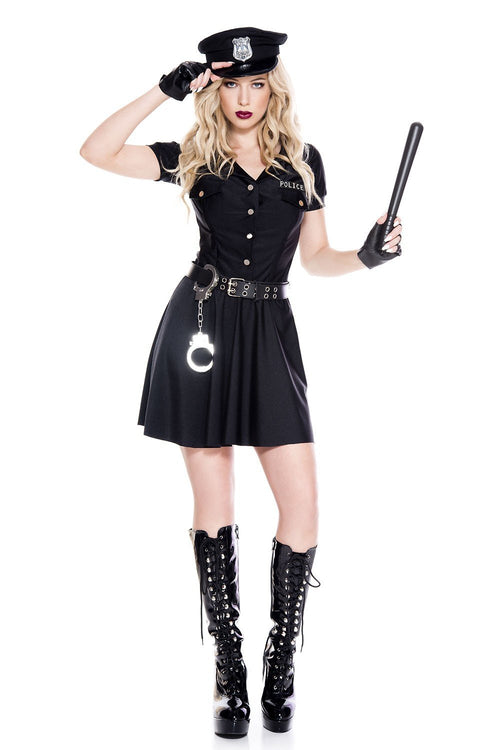 Short sleeved button dress