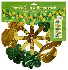 Pot-O-Gold & Shamrock Metallic Garland
