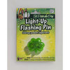 Green Light up Flashing Pin
