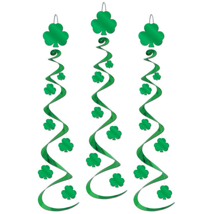 Shamrock Whirls Hanging Decorations