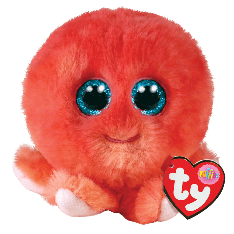 Sheldon Coral Octopus | Ty Beanie Ball