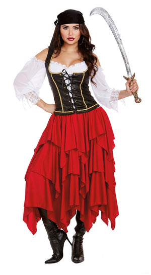 Dress has layered skirt