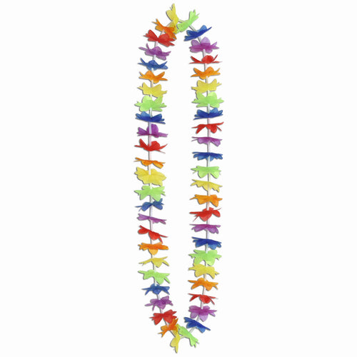 Silk 'N Petals Rainbow Floral Lei
