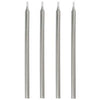 Silver Birthday Candle Set