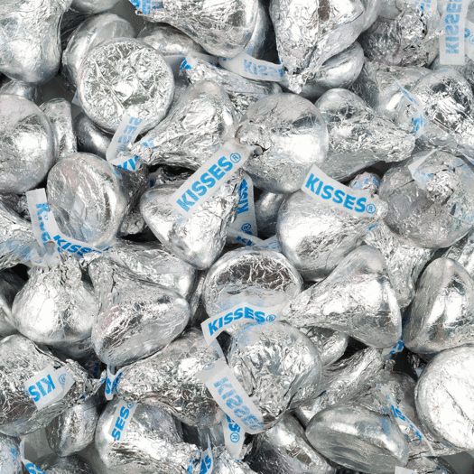 HERSHEY'S KISSES Light Blue Foil Milk Chocolate Candy, 66.7 oz bag