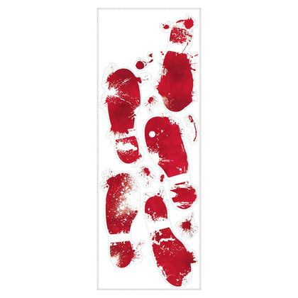 Bloody Foot Print Floor Stickers | Halloween