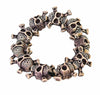 3D skulls with crossbones bracelet