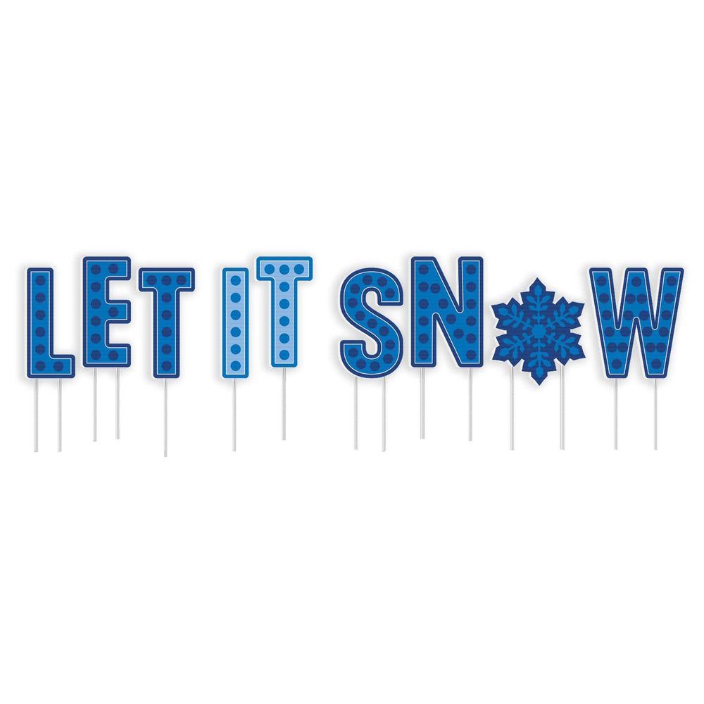 Snowy Yard Signs