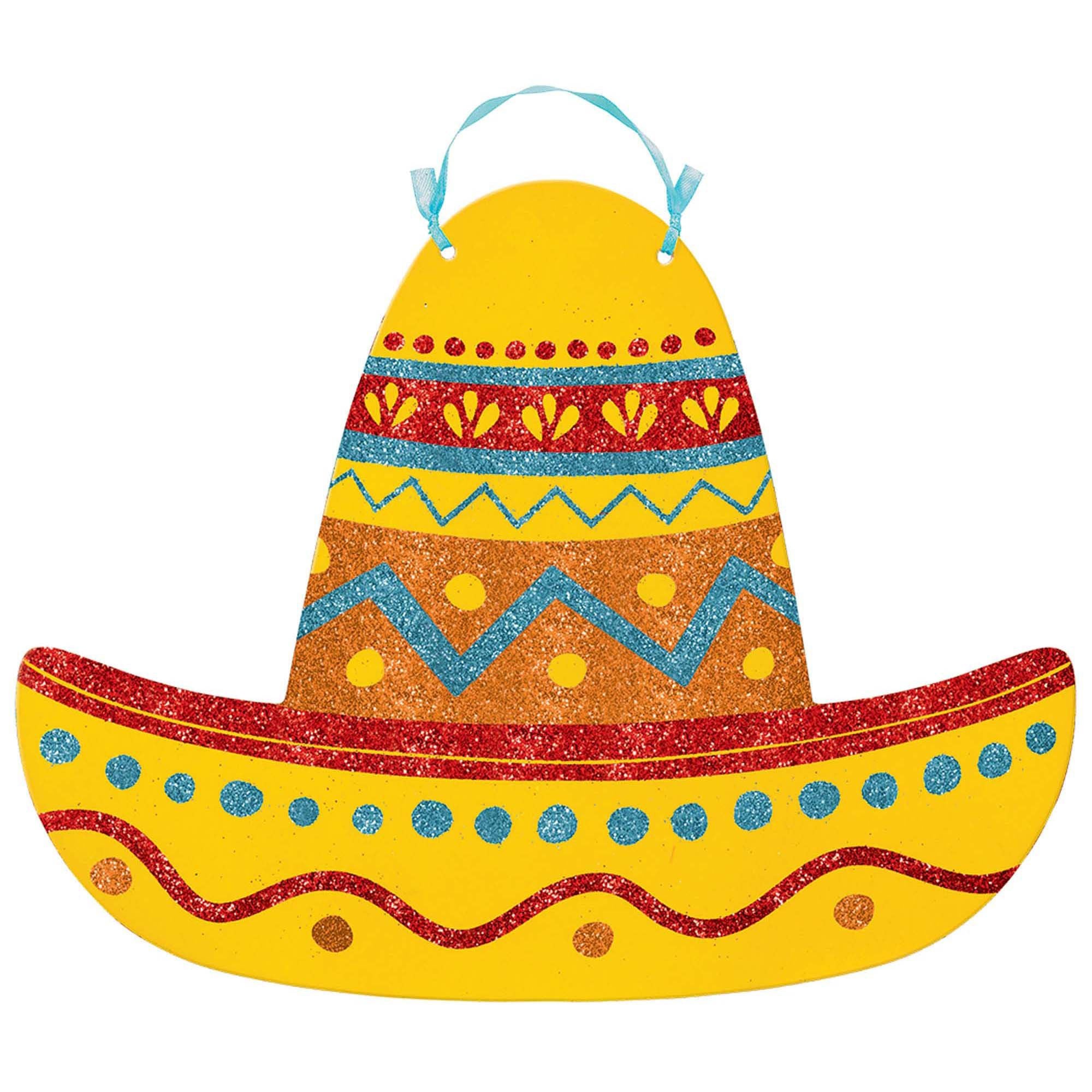 Sombrero with hanging ribbon
