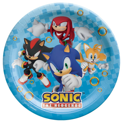 Sonic 9in Round Plates 