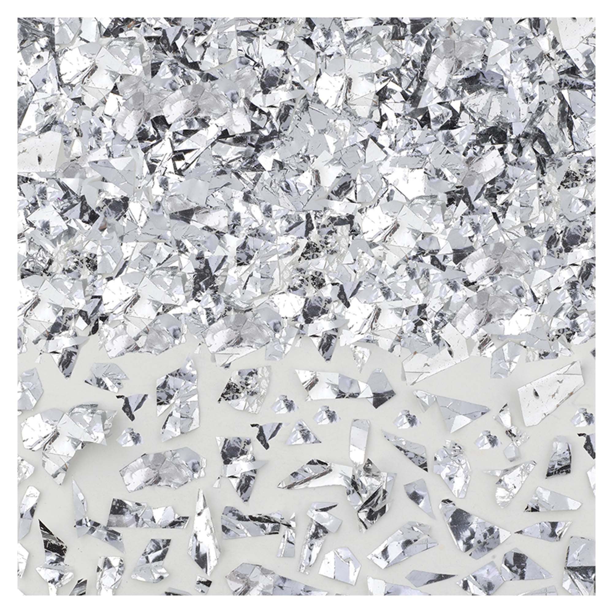 Silver Sparkle Confetti