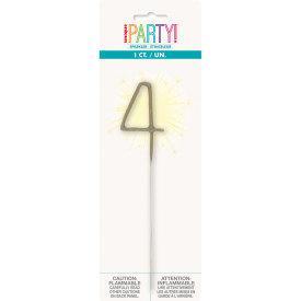 Numeral Sparkler 4  | Candles