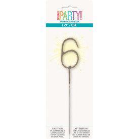 Numeral Sparkler 6  | Candles