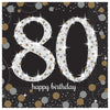 Sparkling Celebration 80 Beverage Napkins 16ct | Milestone Birthday