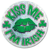 St. Patrick's Day Kiss Me Button