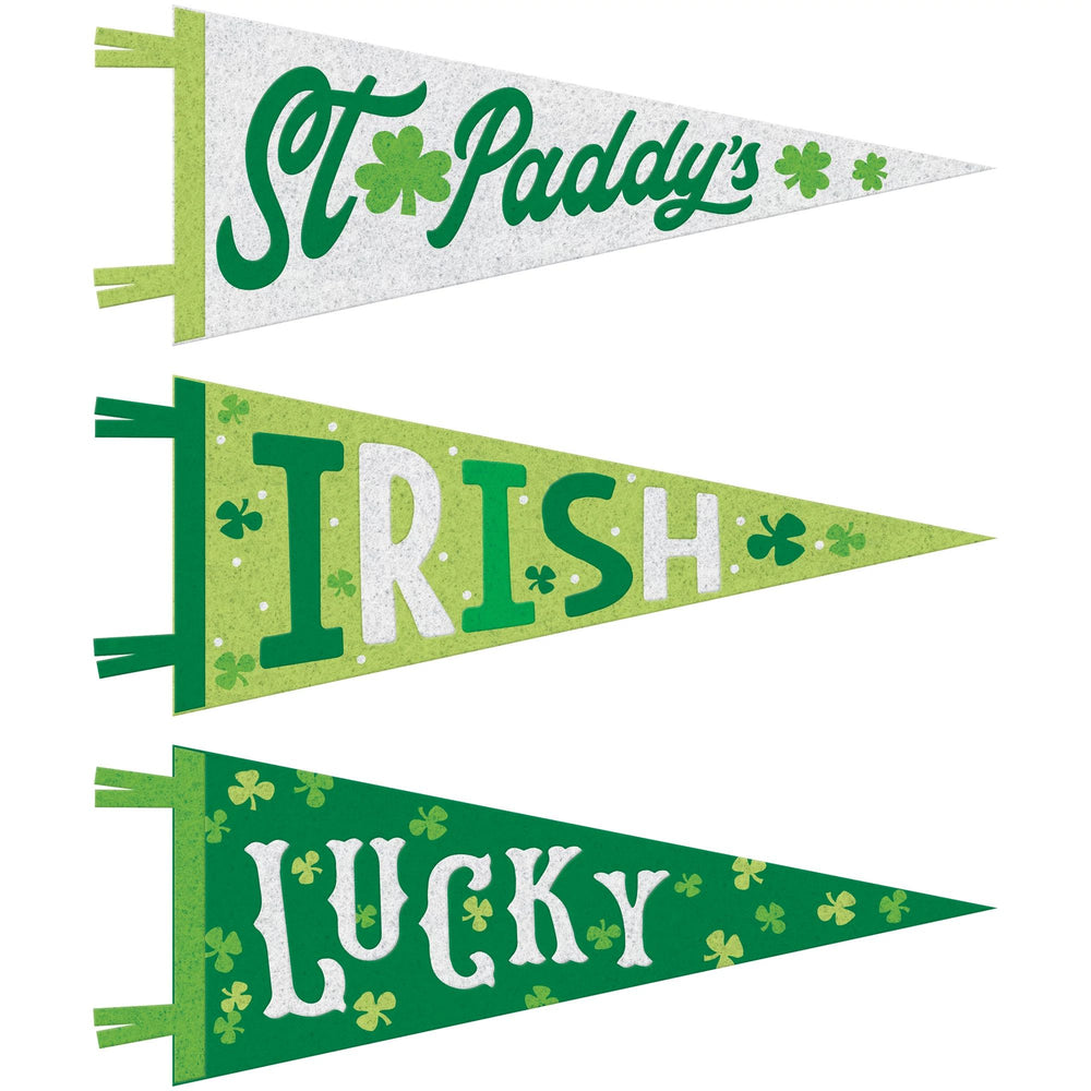St. Patrick's Day Felt Pennants