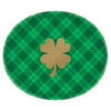 St. Patrick's Day Plaid Oval Plates
