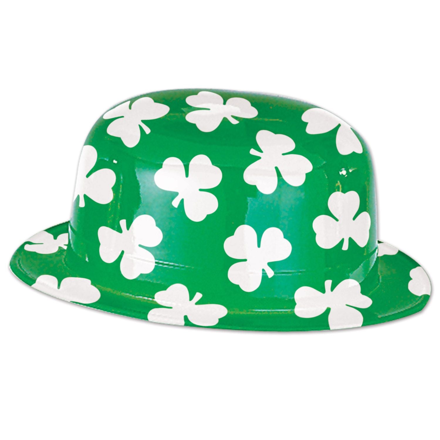 St. Patrick's Day Plastic Shamrock Derby Hat 