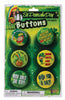 Six pin back St Patrick's Day buttons with sayings