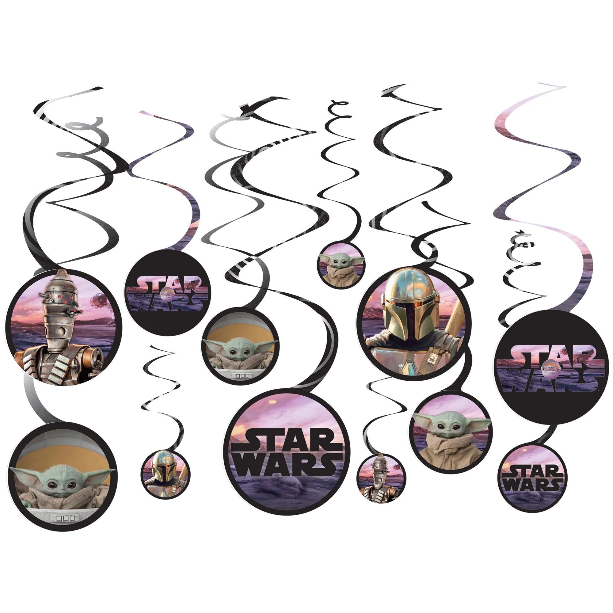 Star Wars Mandalorian - Swirl Decorations