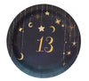 13th Birthday Starry Night Cake Plate  8ct | Milestone Birthday