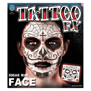 Full Face Sugar Man Tattoo