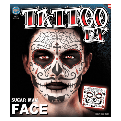 Full Face Sugar Man Tattoo