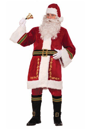 Wide Santa Belt with Gold Buckle