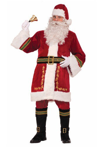 Wide Santa Belt with Gold Buckle