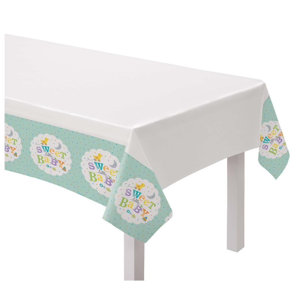 Sweet Little Baby Plastic Table Cover | Baby Shower