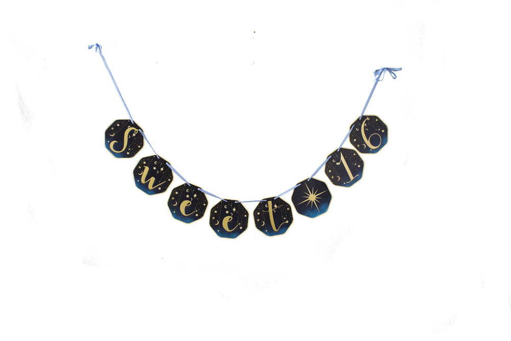 Sweet 16 Banner Starry Night | Milestone Birthday