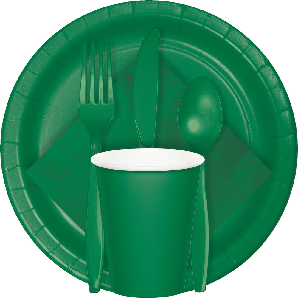 Emerald Green Beverage Napkins 50ct | Solids