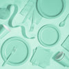 Fresh Mint Rectangular Plastic Table Cover | Solids