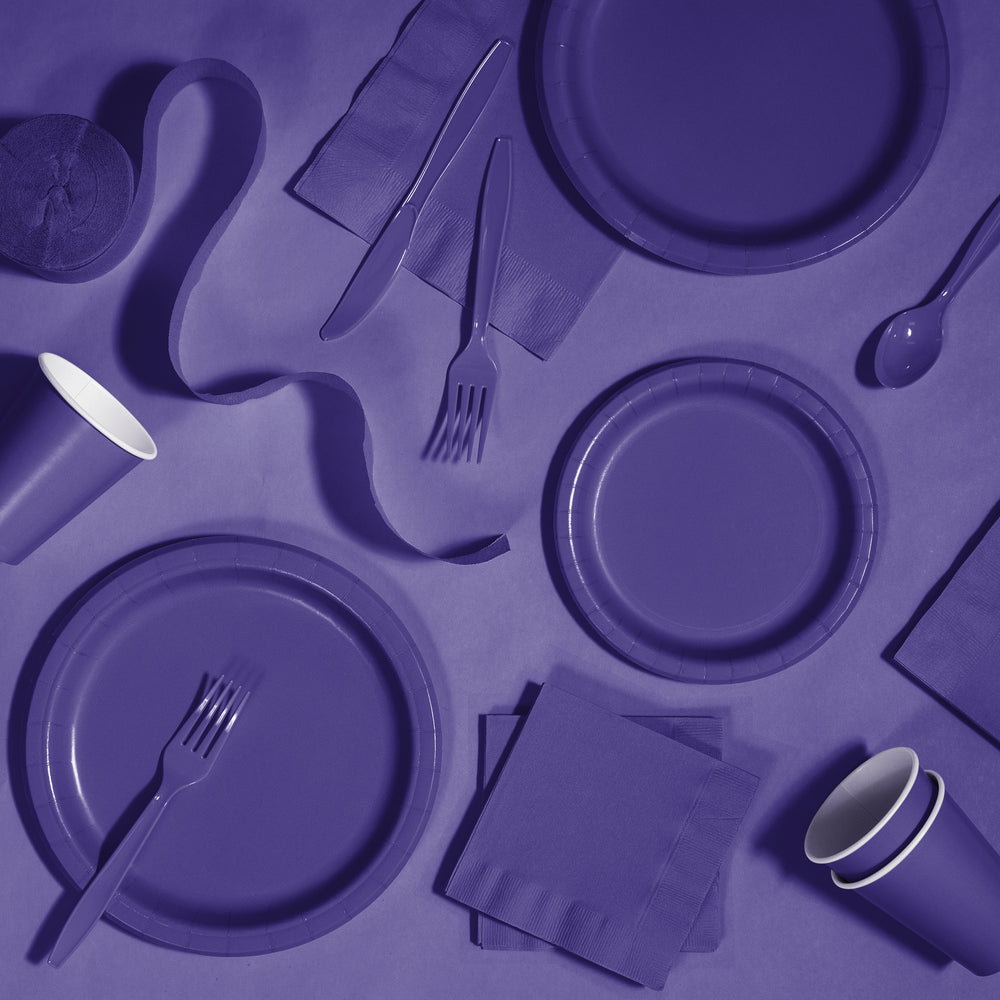 Purple Paper 10in Dinner Plates | Solids