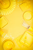 School Bus Yellow Beverage Napkins | Solids