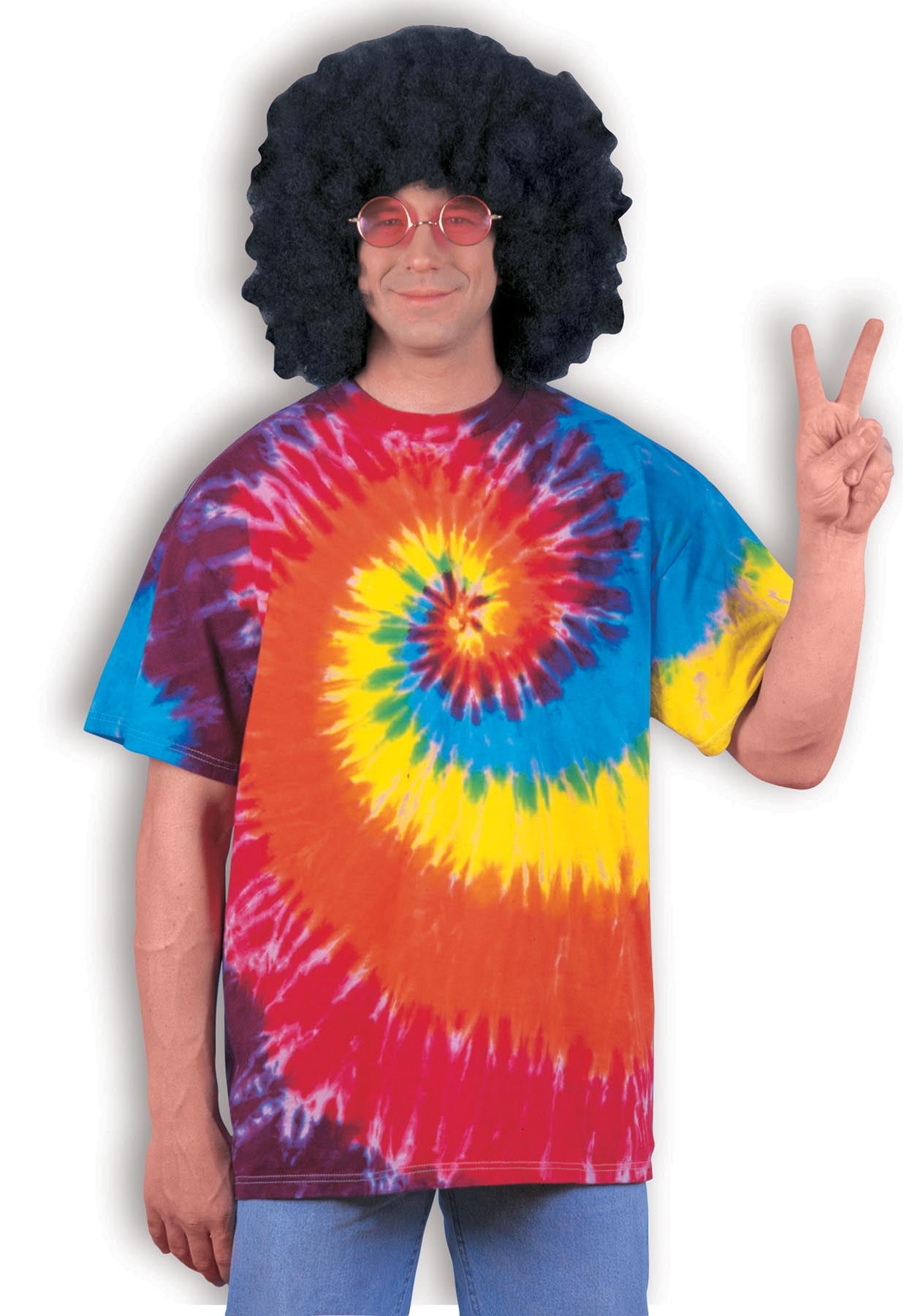 Bright colored tie dye t shirt