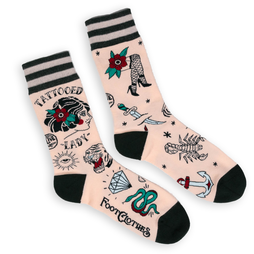 Tattoo Lady Socks 