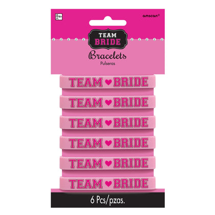 Team Bride Multipack Rubber Bracelets 6ct