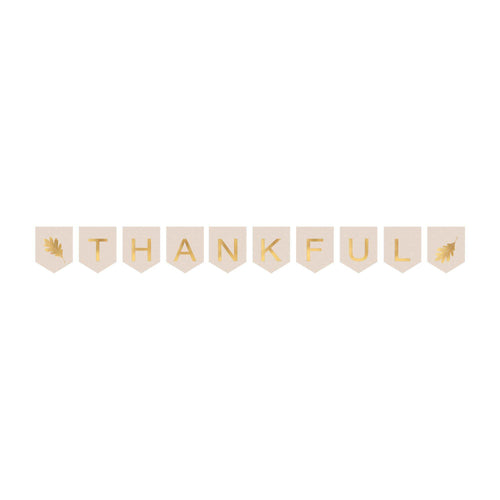 Thankful Canvas Pennant Banner