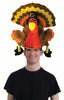 Plush colorful turkey hat