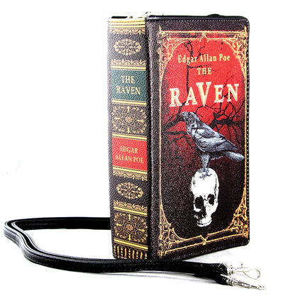 The Raven Vintage Book Clutch Bag In Vinyl  | Halloween