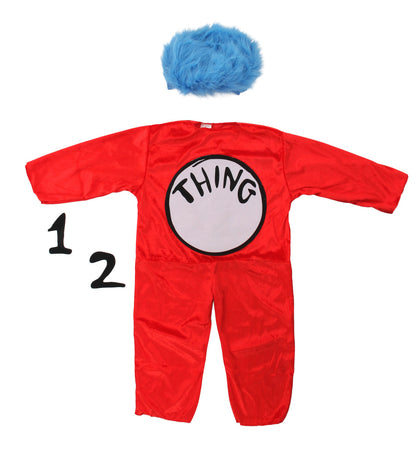 Dr. Seuss The Cat in the Hat Thing 1&2 Costume Kids