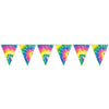Tie-Dyed Pennant Banner