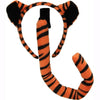 Orange and black headband and tail