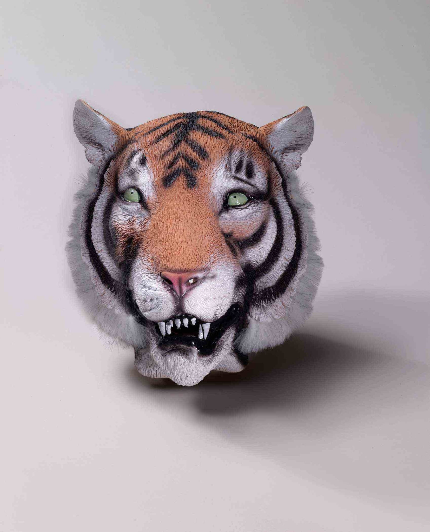 Tiger mask with faux fur