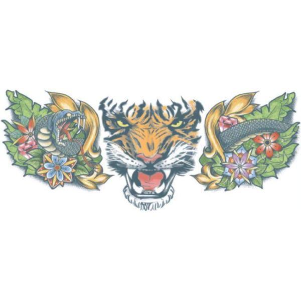 Tiger Neck Tattoos - Tinsley Transfers NT-005