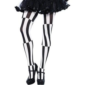 Black and White Optical Illusion Tights