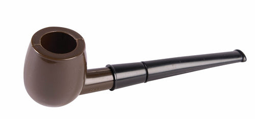 Brown and black plastic pipe